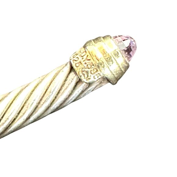 David Yurman Amethyst Classic Cable Cuff - Picture 4 of 12